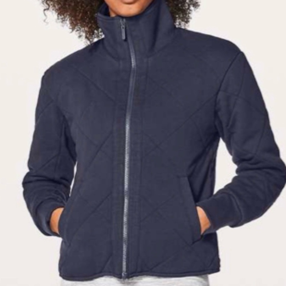 LULULEMON Forever Warm Jacket Midnight Navy Reversible. Excellent condition!